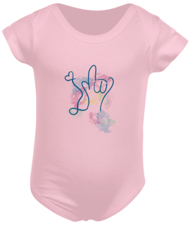 Nome do produtoBody I love you - aquarela (Libras)
