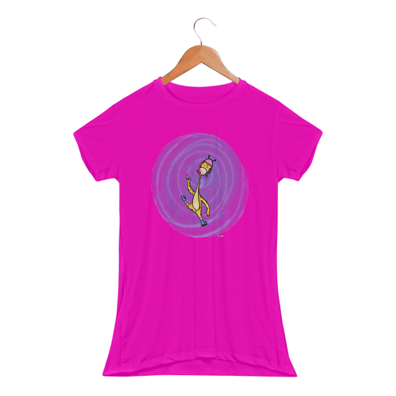 Baby look esportiva Giraloka com fundo
