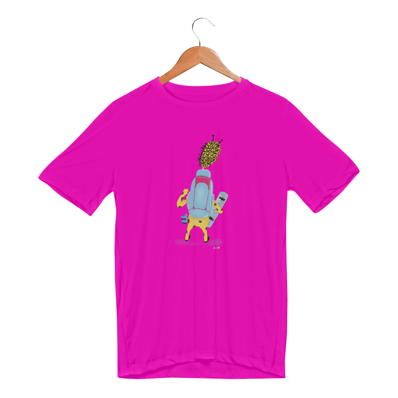 Camiseta esportiva Giraloka mochileira 