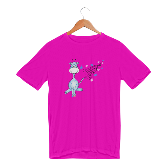Camiseta esportiva Girazul (linhas pretas) 