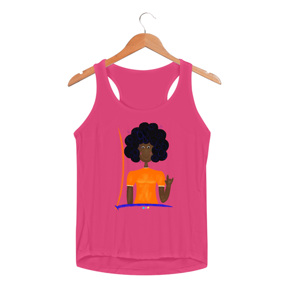 Regata fem esportiva Sophia (I love you ASL/Libras) 