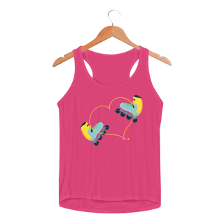 Nome do produtoRegata fem esportiva Patins (cadarço coração)