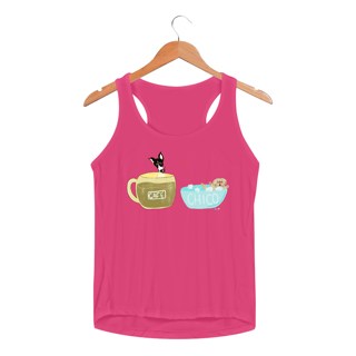 Nome do produtoRegata fem esportiva Café e Chico - banho e café 