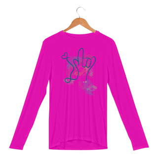 Nome do produtoManga longa esportiva I love you (aquarela) ASL/ Libras 