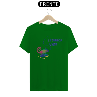 Nome do produtoCamiseta Klaus - camaleão surdo - Setembro Surdo