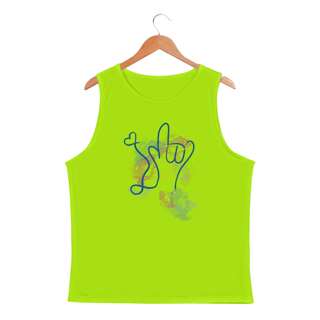 Nome do produtoRegata masc esportiva I love you (aquarela) ASL/ Libras 