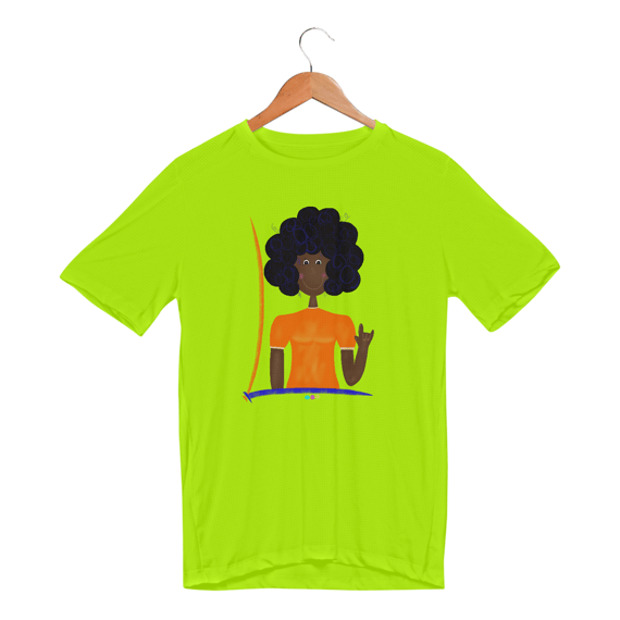 Camiseta esportiva Sophia (I love you ASL/Libras) 