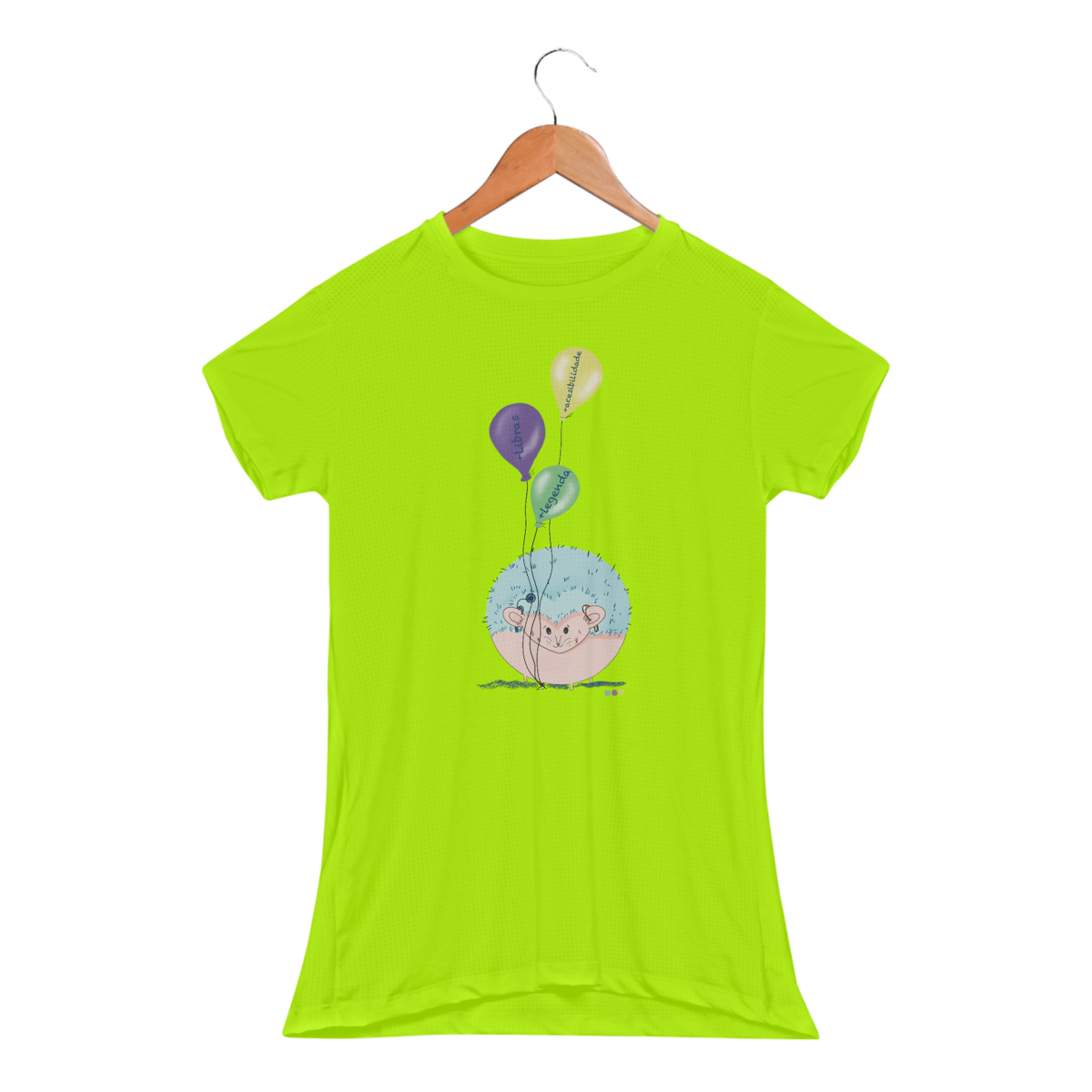 Nome do produto: Baby look esportiva  George - porco-espinho surdo  