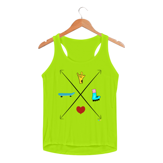 Regata fem esportiva Seta - love skate e patins 