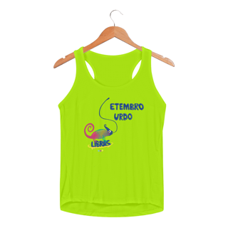 Nome do produtoRegata fem esportiva Klaus - camaleão surdo - Setembro Surdo 