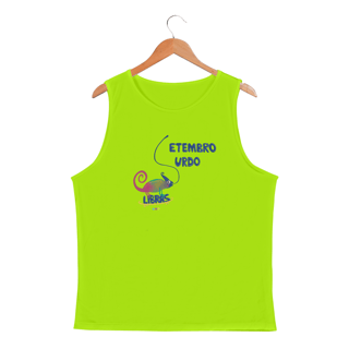 Nome do produtoRegata masc esportiva Klaus - camaleão surdo - Setembro Surdo 