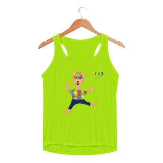 Nome do produtoRegata fem esportiva Lumi - ursinho TEA 