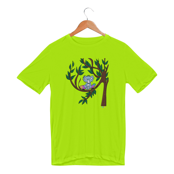 Camiseta esportiva Theo (skate na árvore) 