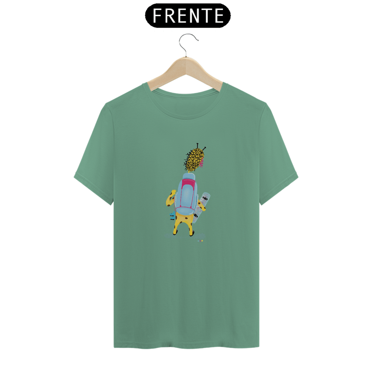Nome do produto: Camiseta estonada Giraloka mochileira 