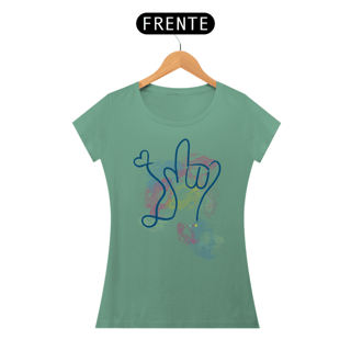 Nome do produtoBaby look estonada I love (aquarela) ASL/ Libras 