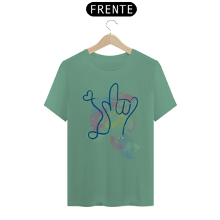 Nome do produtoCamiseta estonada I love (aquarela) ASL/ Libras - estonada