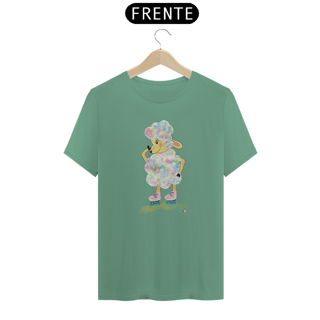 Nome do produtoCamiseta estonada Raibow - ovelha colorida (sem frase)
