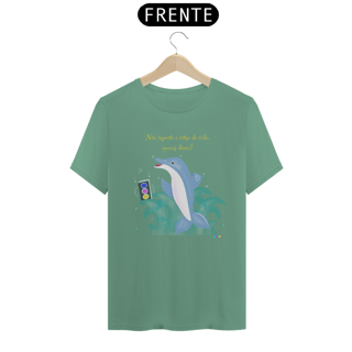 Nome do produtoCamiseta estonada Dodo - golfinho dançante - com frase