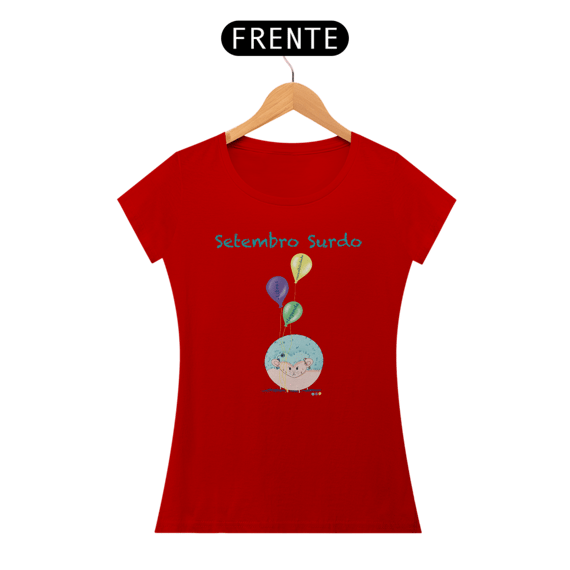 Baby look George - porco-espinho surdo - Setembro Surdo