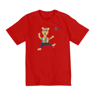 Nome do produtoCamiseta infantil Lumi - ursinho TEA 