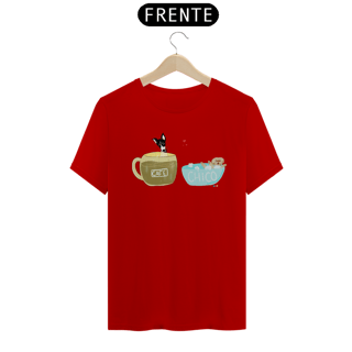 Nome do produtoCamiseta Café e Chico - banho e café