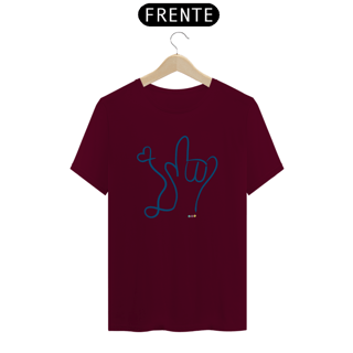 Nome do produtoCamiseta I love (azul) ALS/Libras