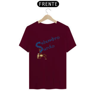 Nome do produtoCamiseta Nico - macaco surdo - Setembro Surdo
