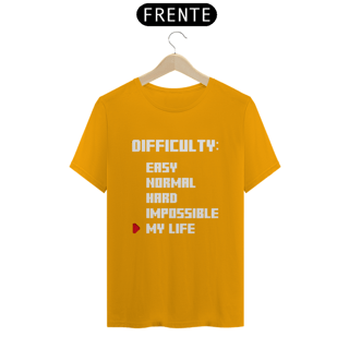 Nome do produto Camiseta  Difficulty  - Unissex