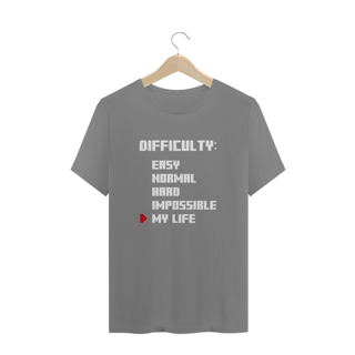 Nome do produto Camiseta Plus Size Difficulty - Unissex