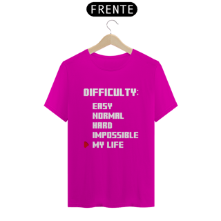 Nome do produto Camiseta  Difficulty  - Unissex