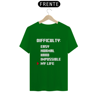 Nome do produto Camiseta  Difficulty  - Unissex
