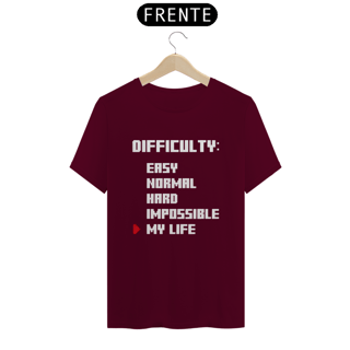 Nome do produto Camiseta  Difficulty  - Unissex