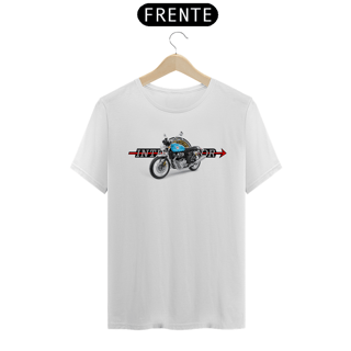 Camiseta Classic RE Interceptor 650 Azul