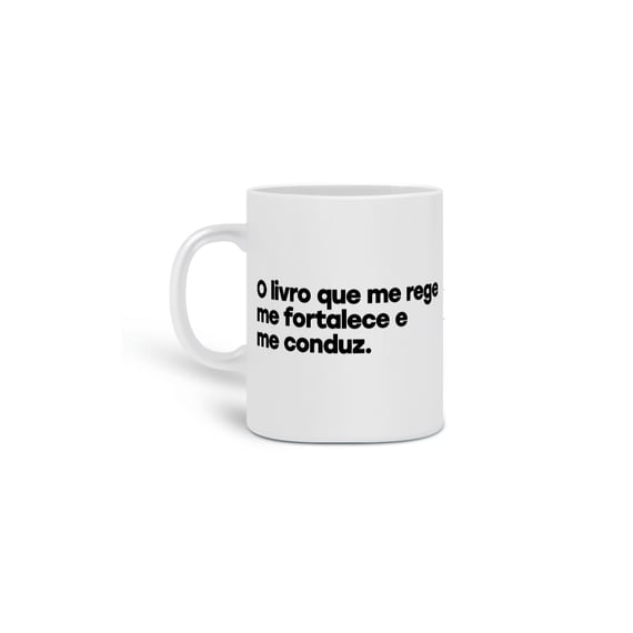 Caneca Porcelana O Livro que me rege