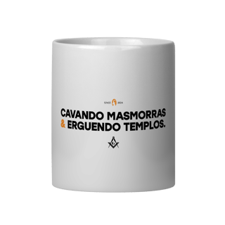 Caneca Porcelana Cavando Masmorras