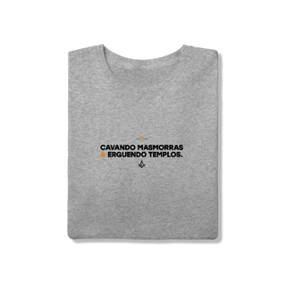Camiseta Maçonaria Algodão Cavando Masmorras
