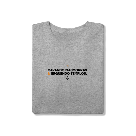 Camiseta Maçonaria Algodão Cavando Masmorras
