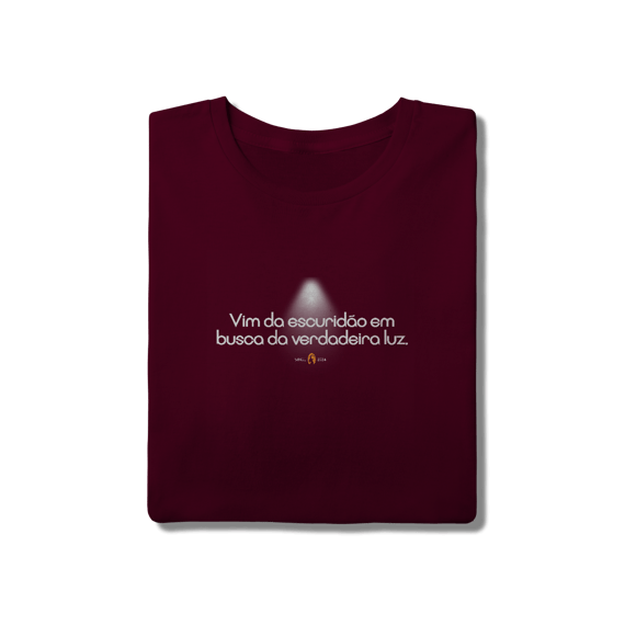 Camiseta Básica Algodão Vim da Escuridão