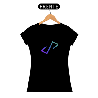 Camiseta Vibe Code Gradient Pulse Feminina