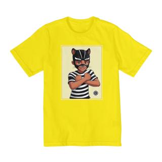 Nome do produto Camiseta Panterinha Fundo Amarelo (de 02 a 08 anos)