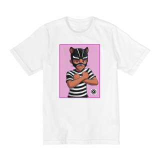 Nome do produto Camiseta Panterinha Fundo Rosa (de 10 a 14 anos)