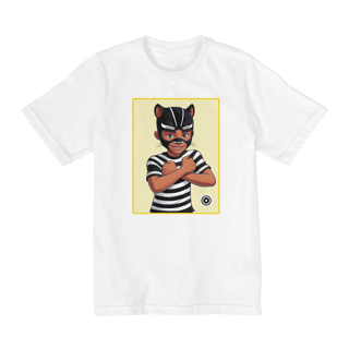Nome do produto Camiseta Panterinha Fundo Amarelo (de 02 a 08 anos)
