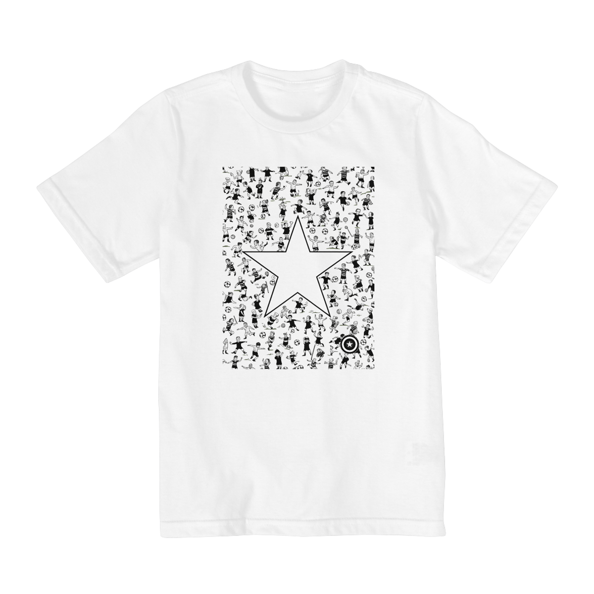 Nome do produto: Camiseta Mini Jogadores (de 02 a 08 anos)