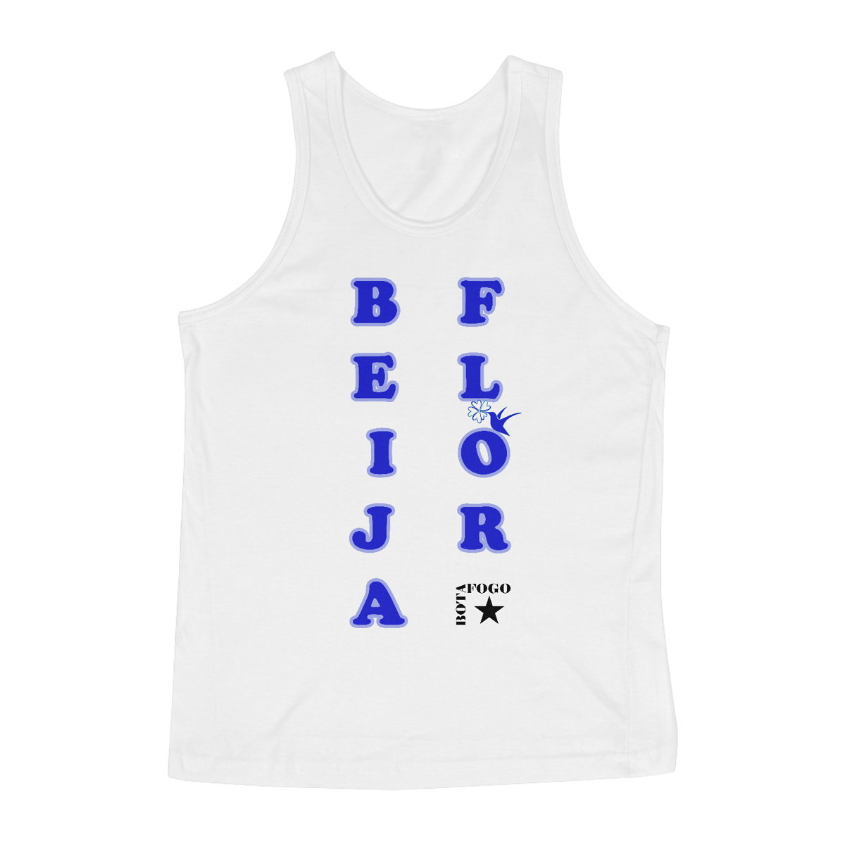 Nome do produto: Regata Beija-Flor Branca