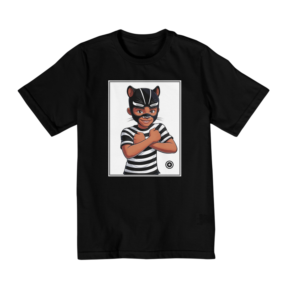 Nome do produto: Camiseta Panterinha Fundo Branco (de 02 a 08 anos)