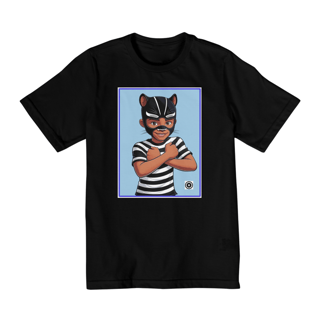 Camiseta Panterinha Fundo Azul (de 10 a 14 anos)