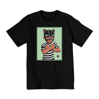 Camiseta Panterinha Fundo Verde (de 10 a 14 anos)