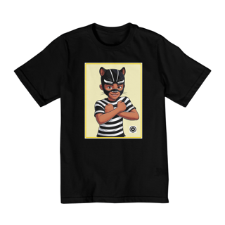 Camiseta Panterinha Fundo Amarelo (de 02 a 08 anos)