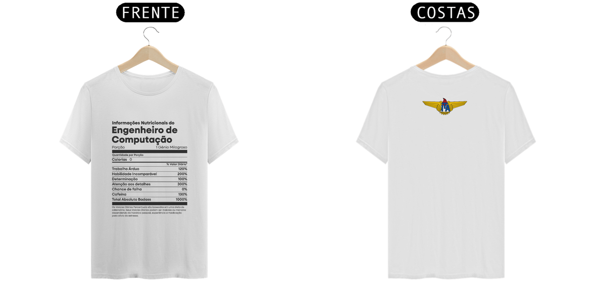 Nome do produto: Camiseta Nutrição Engenheiro