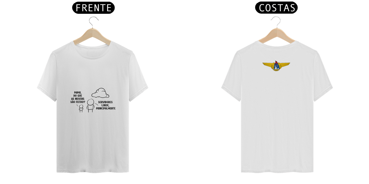 Nome do produto: Camiseta Nuvem Linux